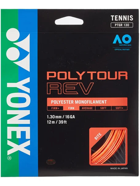 YONEX POLY TOUR REV 1.25-1.3 TARONJA