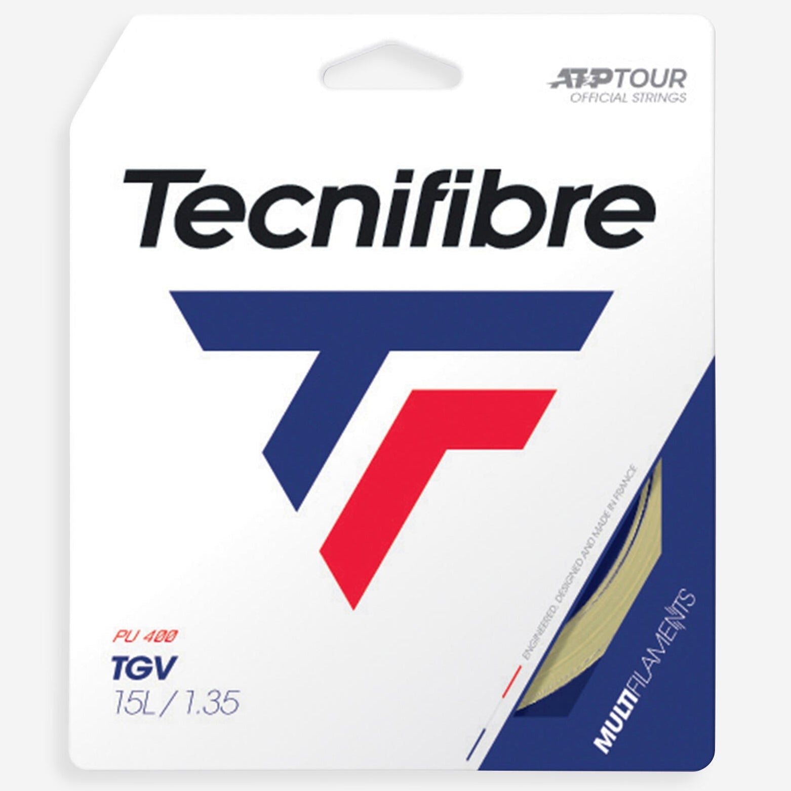 TECNIFIBRE TGV 1,25 -1,30 NATURAL - Sets individuales